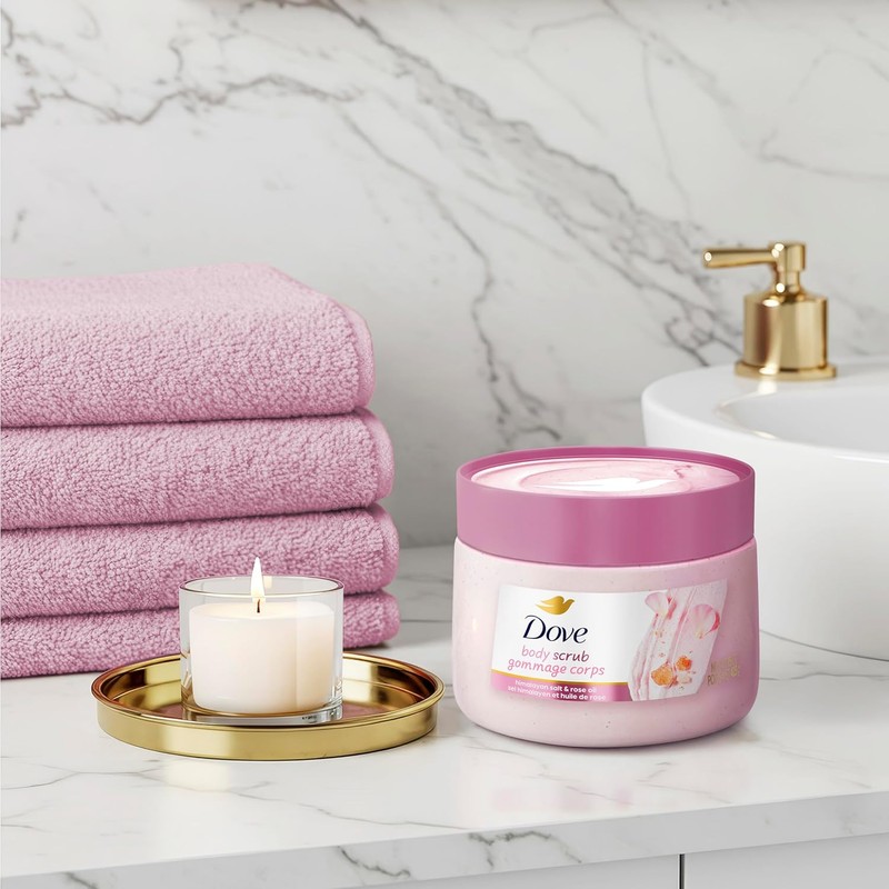 Dove Himalayan Salt & Rose Oil Body Scrub