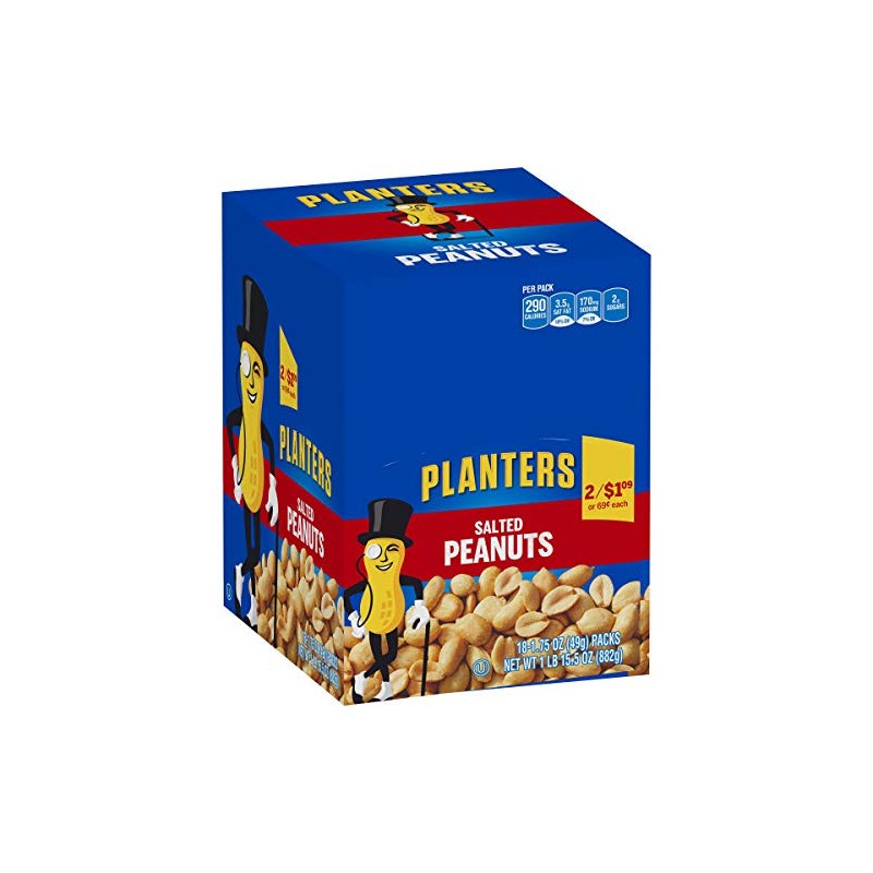 Planters Salted Peanuts Bag, 1.75 Ounce