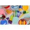 Exquisite 10 Inch. Black Plastic Plates - 50 Count -