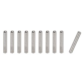 sourcing map 3x16mm Dowel Pins, 10pcs 304 Stainless Steel Round Head Flat Chamfered End Dowel Pin Bunk Bed Pins Shelf Pegs Support Shelves Fasten Elements