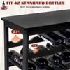 Bambition Bamboo Wine Rack Freestanding Floor, 7-Tier 42-Bottle Wine Storage