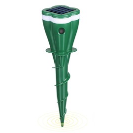 2025 1Pack Mole Repellent Solar Powered Vole Repellent Outdoor Ultrasonic Gopher Repellent for Lawn Garden,Waterproof Sonic Mole Spikes,Get Rid of Moles Groundhog Chipmunk Repellent