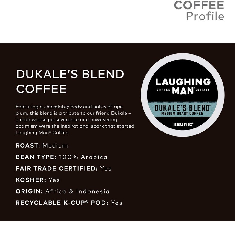 Laughing Man Dukales Blend Medium Coffee Single-Serve K-Cup