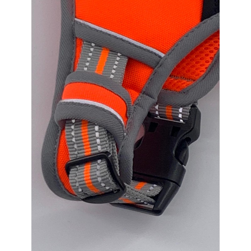 Hem and Boo Dog Harness, Sport Style, Orange, S, No-pull