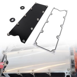 VVORHSBELL LS Gen 3 Valley Pan Plate Billet and Seals Low Profile Compatible with LSX LS1 LM7 LR4 LQ4 LS6 L59 LM33 LQ9 LM4 Dress Up Engine Cover 551629（Black）