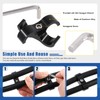 Glarks 5Pcs 6AN Hose Finisher Clamp and Hose Separator Clamp