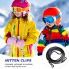 Yardwe 4pcs Gloves Straps Mitten Clips Adjustable Glove Clips Mittens