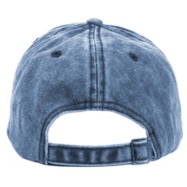 Oversized XL XXL 100% Cotton Basebal Cap Large Dad Washed Sport Cap Unconstructed Low Profilel Hat for Big Head(23.5"-25.5") Navy Blue