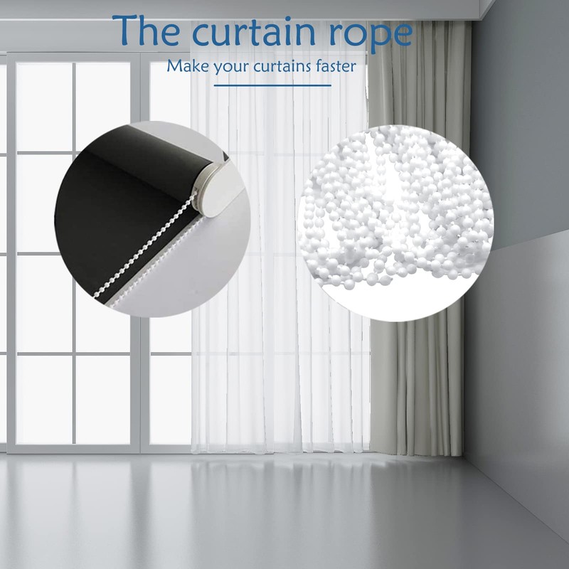 Blinds Roller Cord, Bead Chain for Roman Vertical Blinds, White