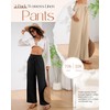 Xaatren 2 Pack Women's Linen Pants Summer Wide Leg Drawstring