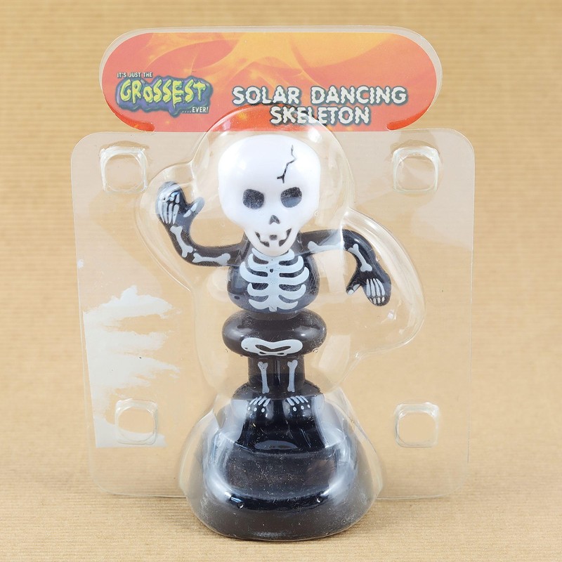 Freak Scene Solar Bobble Figure - Skeleton 2 - Black