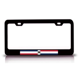 Custom Brother - Dominican Republic Country Flags Metal Car SUV Truck License Plate Frame Bl g59