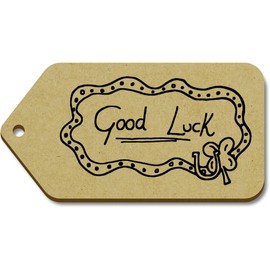 Azeeda 10 x Large 'Good Luck' Wooden Gift Tags (TG00012308)