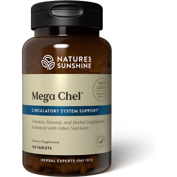 Nature's Sunshine Mega-Chel, 120 Tablets, Complete Vitamin with Powerful Antioxidants,