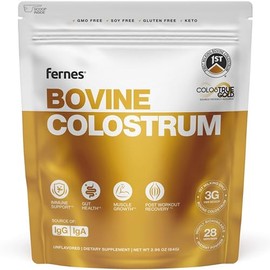 Grass Fed Whole Bovine Colostrum Powder for Women & Men – First Milking Verified, Non GMO, Soy Free, Keto, Gluten Free – 28 Servings, 2.96 oz, Unflavored, Made in USA