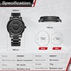 SACOSDING Mens Watches,Magnetic Suspension Analog Quartz Watch for Men,Classic Roman