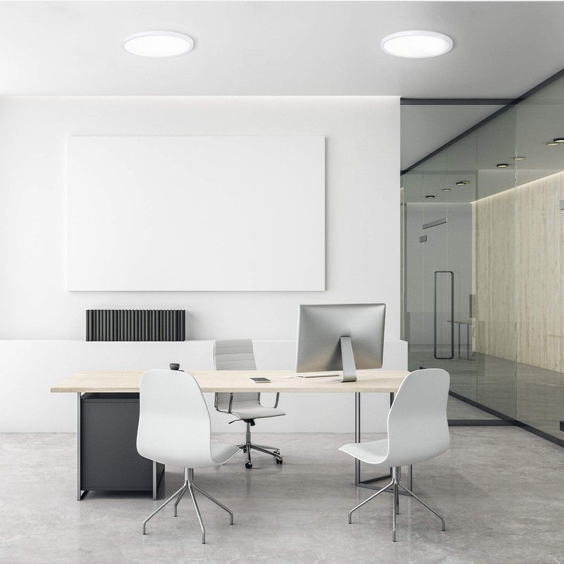 Navaris LED Ceiling Light with Additional Backlight - Dimmable -