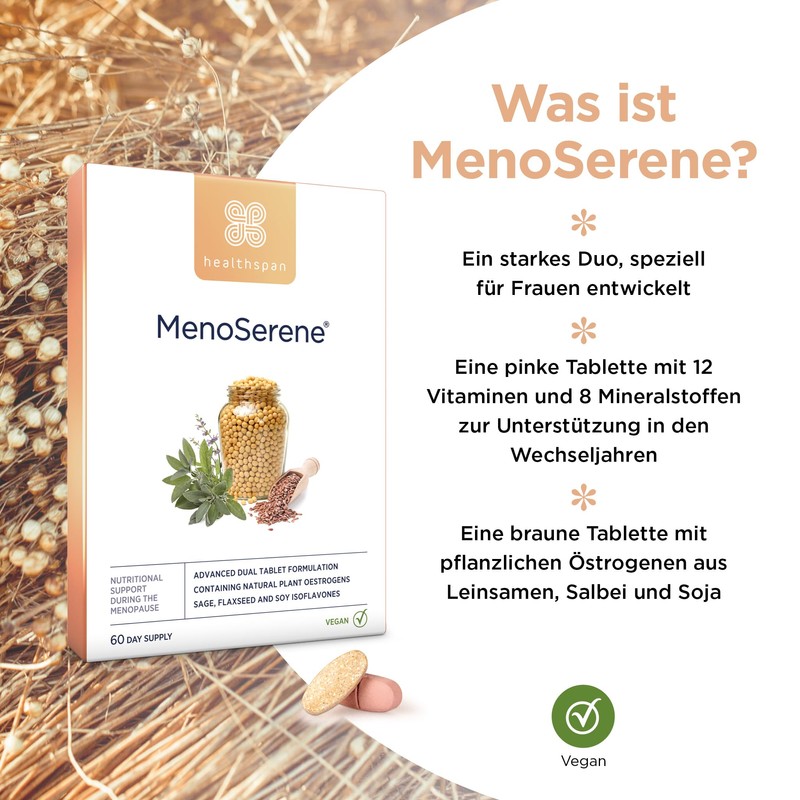 Healthspan MenoSerene | Menopausal Support | Women's Health | Immune