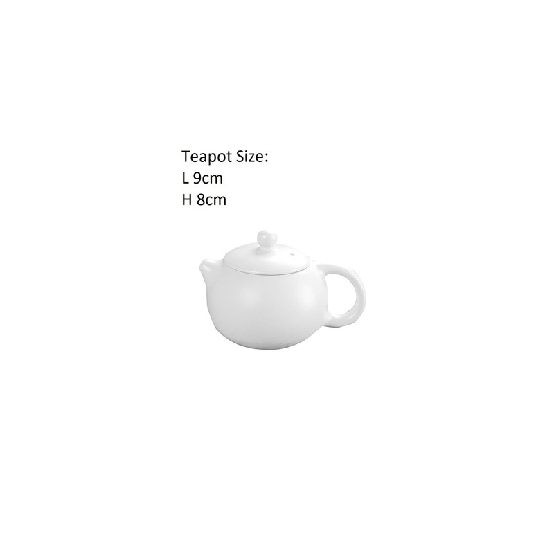 EZ "XiShi The Beauty" Chinese Tea Set (White 4 Cups)
