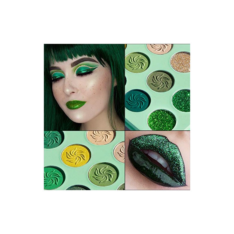 Afflano Pro - Paleta de sombras de ojos con purpurina