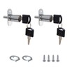 VictorsHome Push Plunger Lock 19x23mm Cylinder Head Chrome Plated Zinc