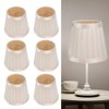 6PCS Modern Simple Chandelier Pendant Lamp Shade Cover Fabric Lampshade