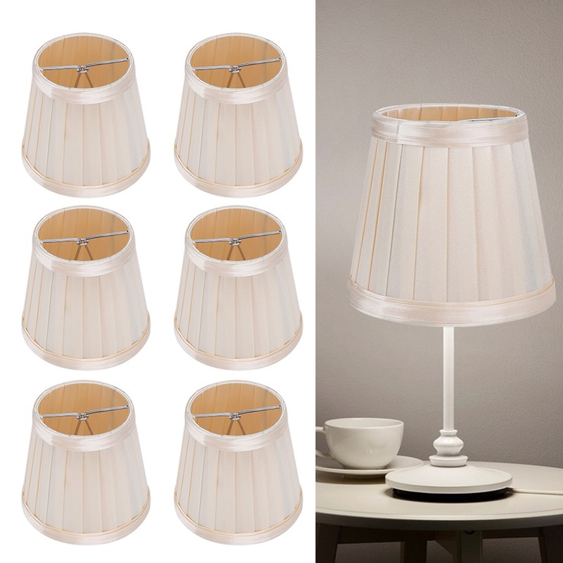 6PCS Modern Simple Chandelier Pendant Lamp Shade Cover Fabric Lampshade
