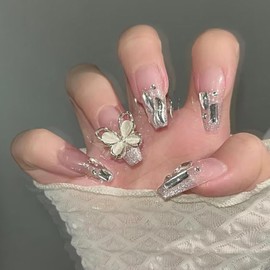 BEYOURCHOI Nail Tip, Coffee, Tortoise Shell Nail Tip, Long Nail Tip, Set of 24, Nail Tip, Adult Ceremony, Elegant, Nails False Nail Tip, Nail Supplies, Nail Tip, Korean False Nail Tip, Stylish, Gift,