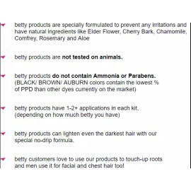 Betty Beauty Auburn Betty - Color For the Hair Down There Kit