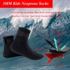 YDQUANI Kids Neoprene Socks 3mm Wetsuit Socks Beach Booties for