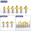 MNA Router Bits 35 Pcs Set, 35 Pieces 1/2 Inch