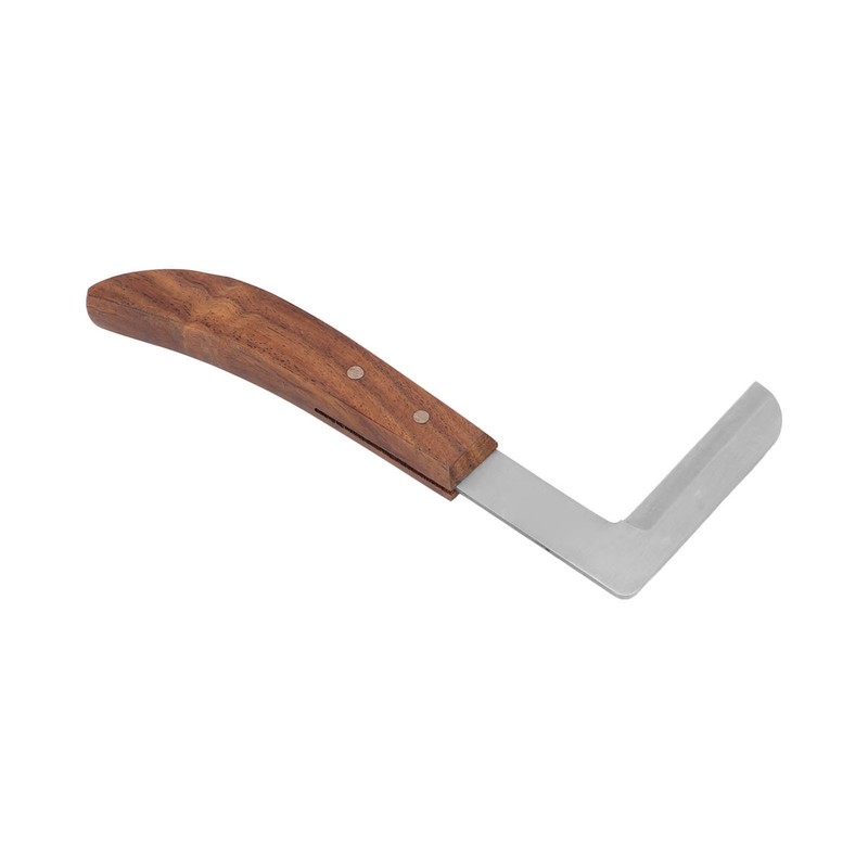 Steel Hoof Knife L Shaped Ergonomic Curved Handle Hoof Trimming