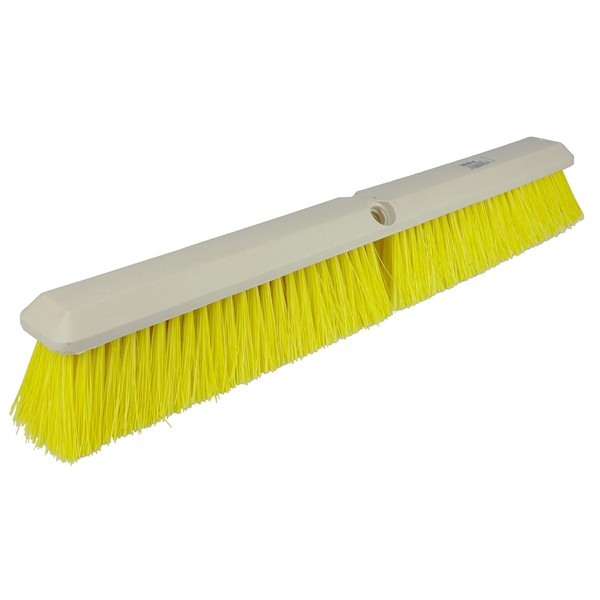Weiler 42165 Perma-Sweep 18" Block Size, Yellow Polystyrene Fill, Medium Sweeping Floor Brush