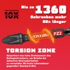 Geinxurn 55-Piece Screwdriver Bit Set Made of Impact-Resistant, S2 Steel,