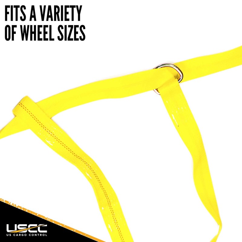 US Cargo Control Adjustable Tow Dolly Basket Straps with Flat