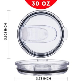AILUXUAN Tumbler Lids Spillproof 30 Oz,2 Replacement Lids for 30 oz Stainless Steel Tumbler Travel Cup Yeti,Ozark Trails and more Cooler Cup, Sliding Splash Proof(30OZ,2Pack)