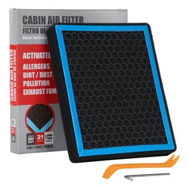 CF10374 Cabin Air Filter with Nutshell Activated Carbon Compatible with T2005-2021 Toyota Tacoma, Dodge Dart, Pontiac Vibe 2005-2023.