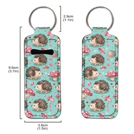 Baxinh - Soporte para palillos para mujeres y niñas, soporte portátil para bálsamo labial brillante, clip para labios, Hedgehog - Multicolor, 1 Paquete