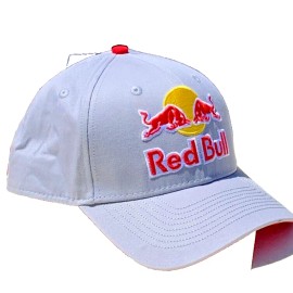 Unbranded Cloud Gray Baseball Cap w/Red Undervisor. BMX. MotoGP. Motocross. Bike.
