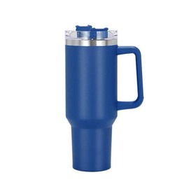 Qawwiy&Co 40 oz Stainless Steel Quencher Thermos – Insulated Water Bottle for Hot & Cold, Leak-Proof Work Flask, Sports Flask, Vacuum Flask for Winter/Summer, Travel & Outdoor Use (Blue)