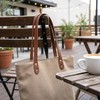 Winsyison 4pcs Leather Purse Band with Rivets, 28.15in, Coffee &