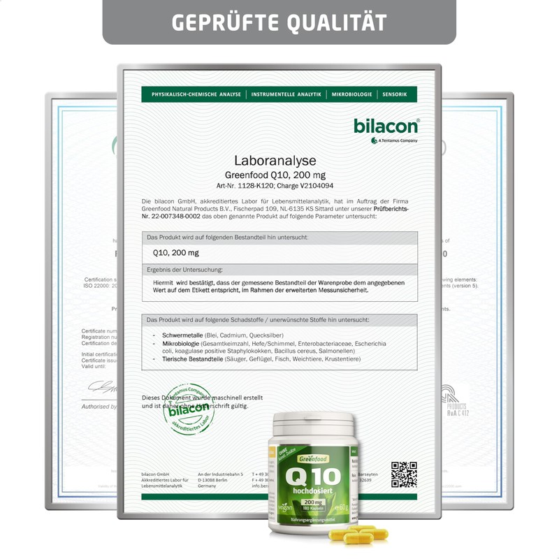 Vegan Coenzyme Q10 200 mg PURE Q10 (.) – Extra