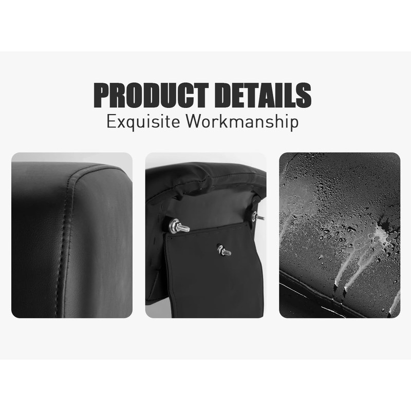 Motorcycle Rear Passenger Chopped Tour Pack Backrest Pad For Harley