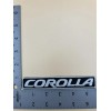 Set of Two (2) Corolla Embroidered Patches 1”x5.5” Toyota Silver