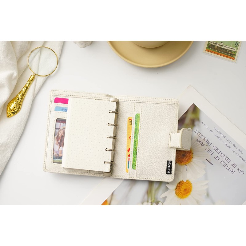Moterm A8 Regular Rings Planner - Genuine Leather Binder Organiser