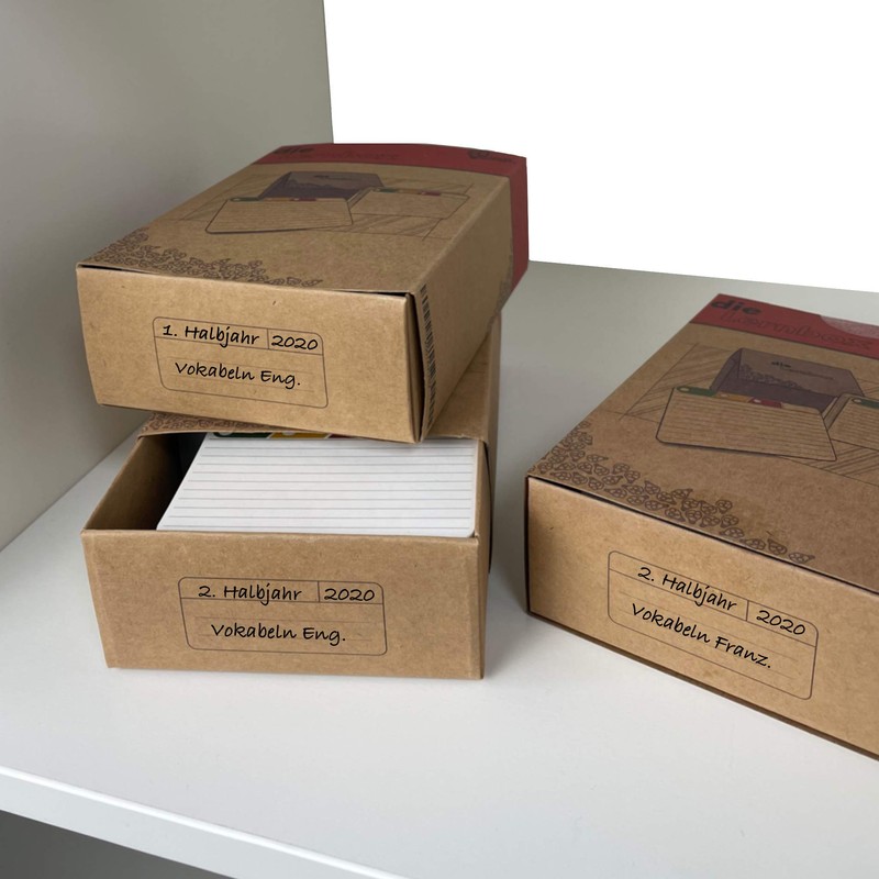 Clever Gadgets The Learning Box, 300 Index Cards with Clever