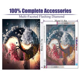 STGLCR Diamond Painting Kits for Adults - Tree of Life DIY 5D Diamond Art Kits Full Drill Diamond Dots Floral Paintings with Diamonds for Beginners Gem Art and Crafts Home Decor 12x16inch