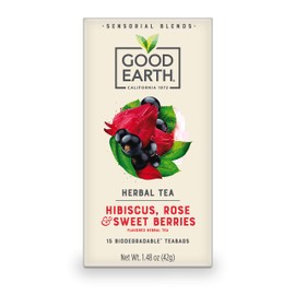 Good Earth Sensorials Hibiscus, Rose & Sweet Berries Herbal Tea 15 ct Box