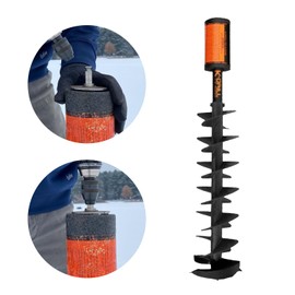 Deep Freeze EZ Ice Auger Drill Adapter - Pistol Bit/K-Drill/Lite-Flite - Electric Drill Auger Adapter - Ice Auger Quick Connect Drill Bit Adapter - Ice Fishing Auger - Cordless Drill Attachments
