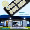 Solar Street Light Outdoor Waterproof, Wide Angle Solar Floodlight Outdoor